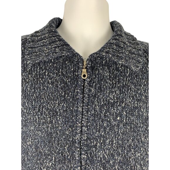 Sonoma Jean Co. Mens Zip-Up Navy Blue Sweater Medium - Picture 3 of 7